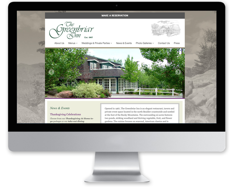 The Greenbriar Inn • Website Design