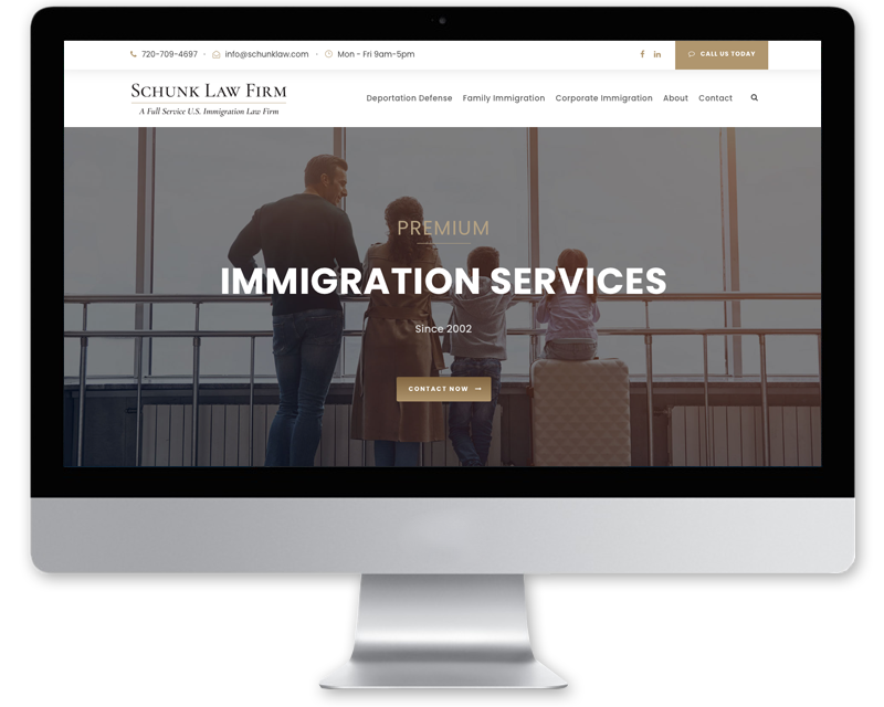Schunk Law • website design